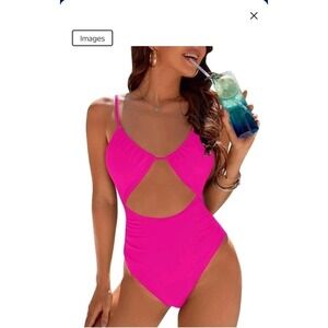 Blooming Jelly Women's One Piece Swimsuit Tummy Control Sexy Flattering Cheeky S